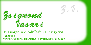 zsigmond vasari business card